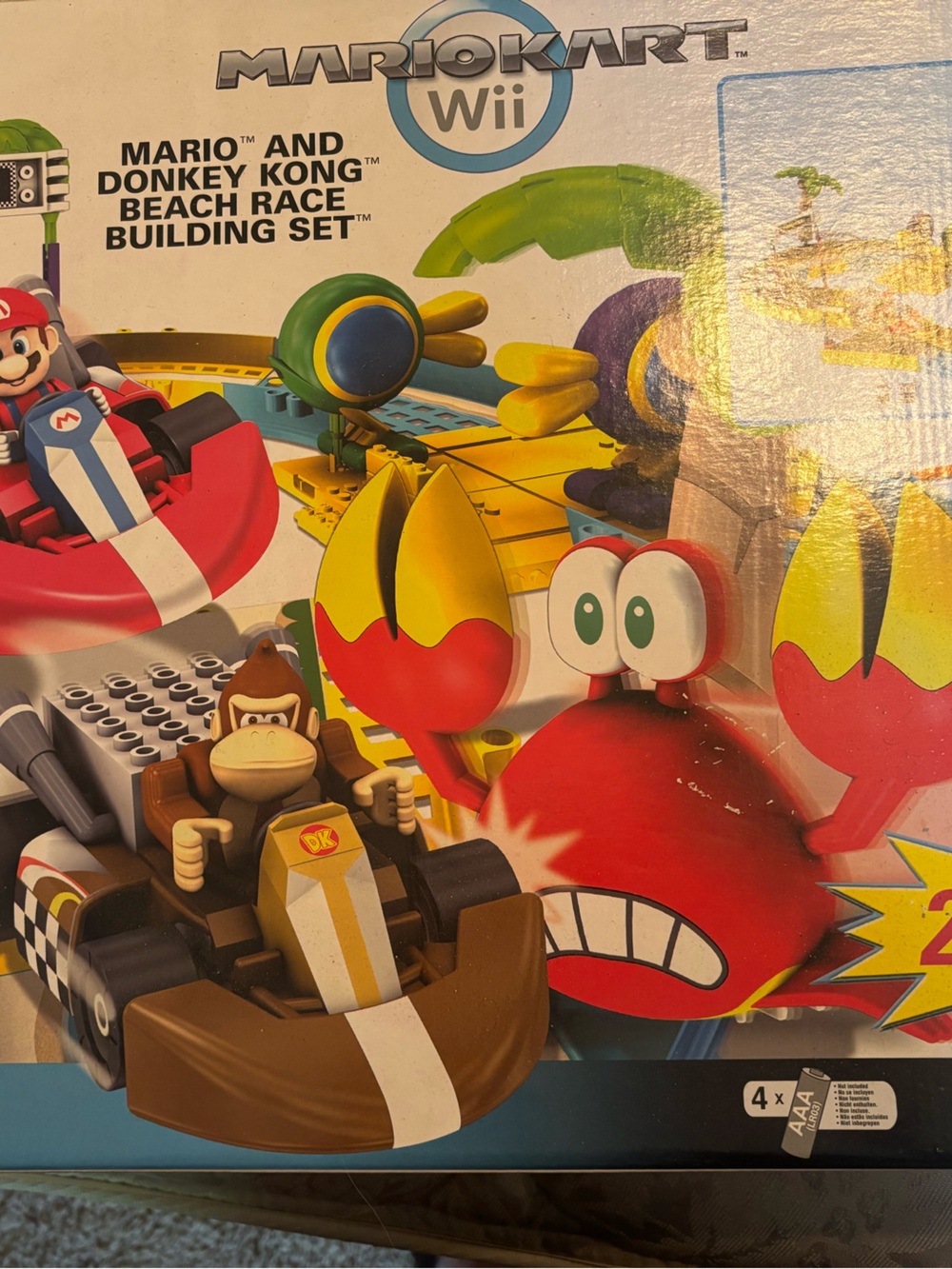 new Mario Kart Donkey Kong Beach Buggy Building Set - Red & Yellow